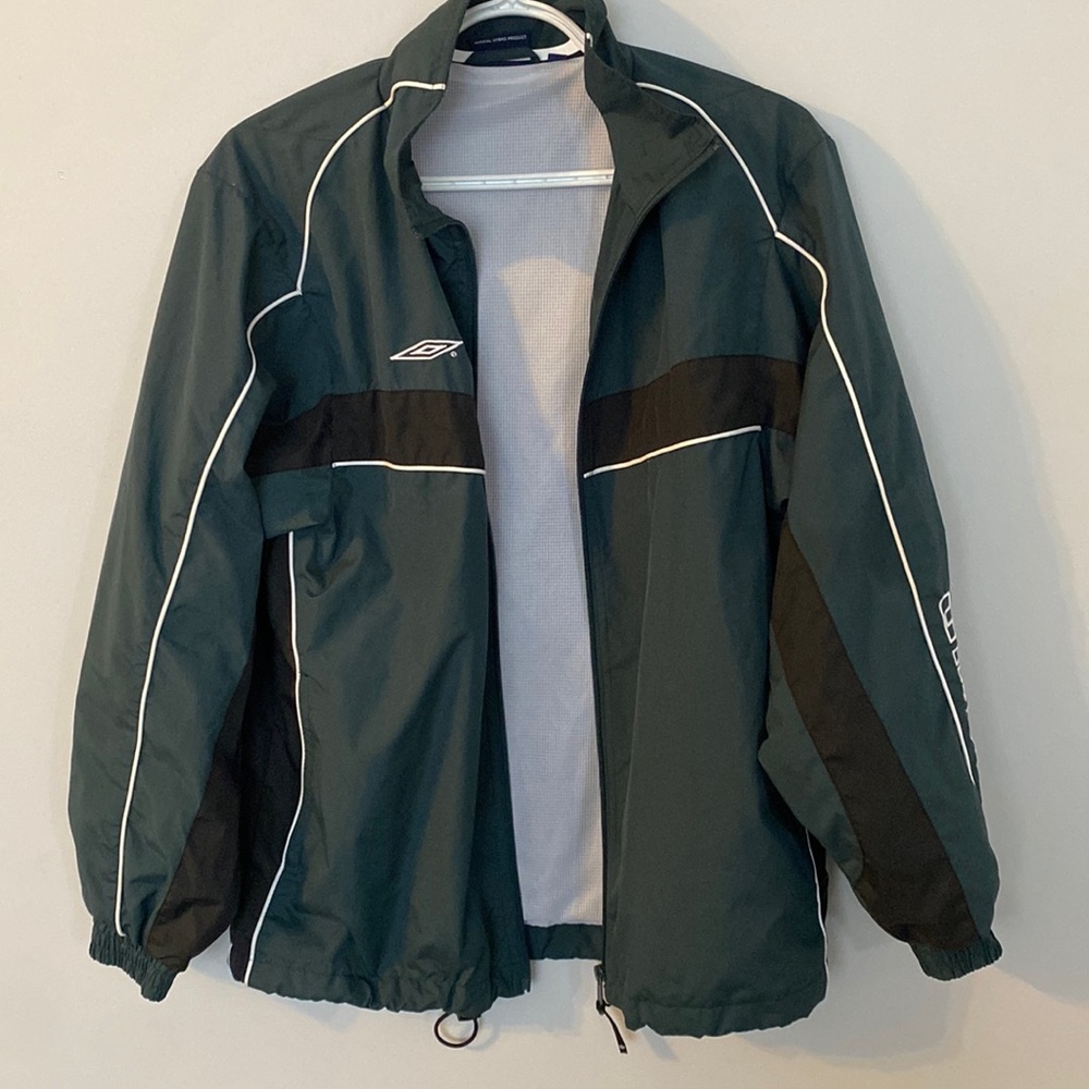 Green umbro jacket!